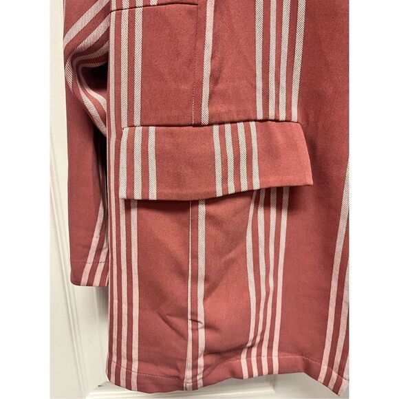 Torrid Mauve & White Stripe Suit Jacket Blazer sz 4X EUC - Picture 2 of 7